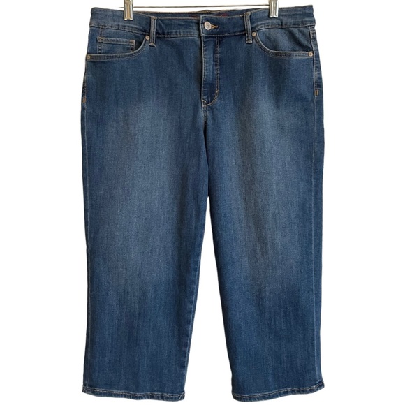 Rail Straight Capri Style Cropped Jeans Gloria Vanderbilt Womens Size 12 - Picture 4 of 16